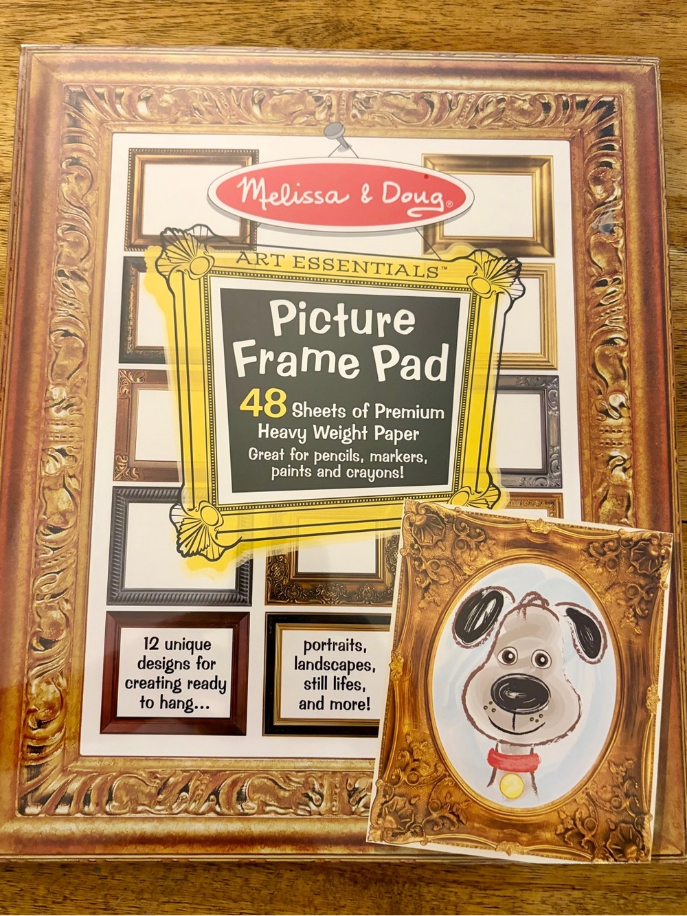 Melissa & Doug Yellow & Black Picture Frame Pad